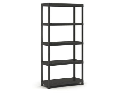 Polcrendszer, 5 polccal, 90 cm, KETER "Plus Shelf"